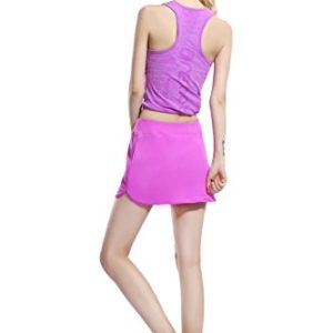 Women Casual Skirt Golf Running Skort with Underneath Shotrs Purple S