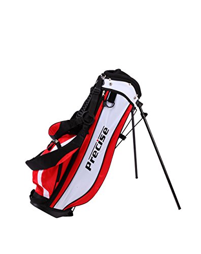 Distinctive Right Handed Junior Golf Club Set for Age 6 to 8 (Height 3’8″ to 4’4″) Set Includes: Driver (15″), Hybrid Wood (22, 2 Irons, Putter, Bonus Stand Bag & 2 Headcovers