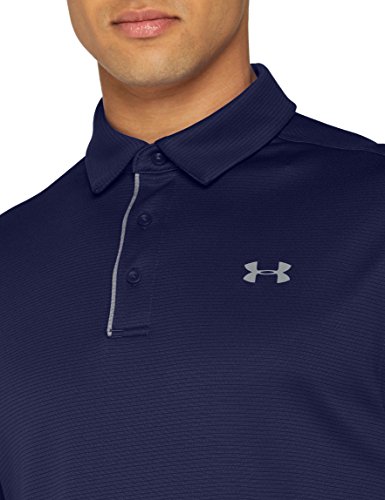 Under Armour Men’s Tech Golf Polo, Midnight Navy (410)/Graphite, X-Large