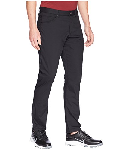 NIKE Men’s Flex Slim 5-Pocket Golf Pants, Black/Wolf Grey, Size 34/32