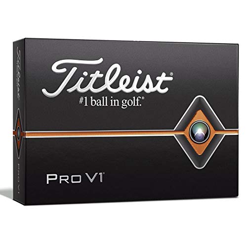 Titleist Pro V1 Golf Balls, White, Standard Play Numbers (1-4), One Dozen