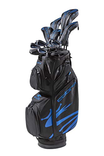 Cobra Golf 2020 Airspeed Complete Set Black-Blue (Men’s, Right Hand, Graphite, Senior Flex, 11.5, 3W,5W,4H,5H,6-PW, SW, Putter, Bag)