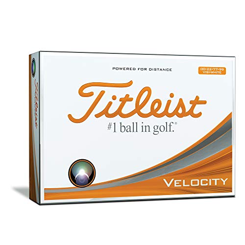Titleist Velocity Golf Balls, White, Double Digit Play Numbers, Prior Generation (One Dozen)