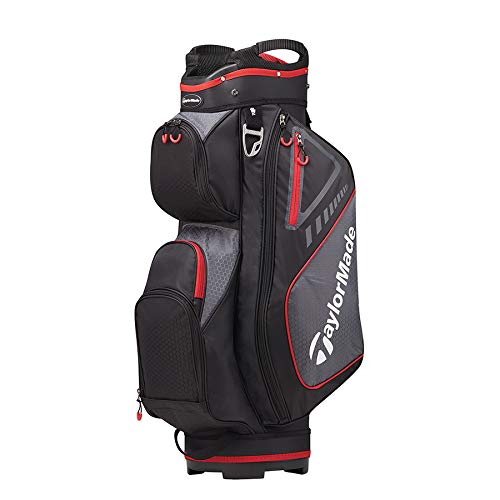 TaylorMade 2019 Golf Select Cart Bag, Black/Red