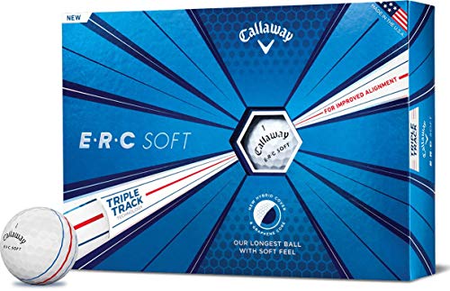 Callaway Golf ERC Soft Triple Track Golf Balls, (One Dozen), White