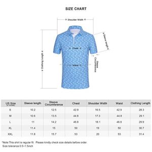 EAGEGOF Regular Fit Men’s Shirt Stretch Tech Performance Golf Polo ...