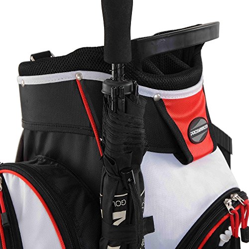 PROSiMMON Tour 14 Way Cart Golf Bag Black/Red
