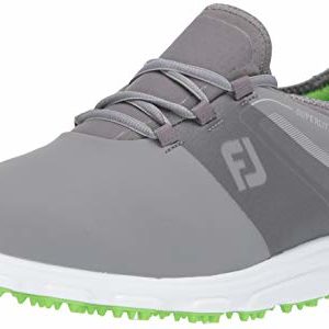 FootJoy Men’s Superlites XP-Previous Season Style Golf Shoes, Grey/Lime, 10.5 M US