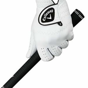 Callaway Golf Men’s Dawn Patrol 100% Premium Leather Golf Glove, Worn on Left Hand, Medium/Large