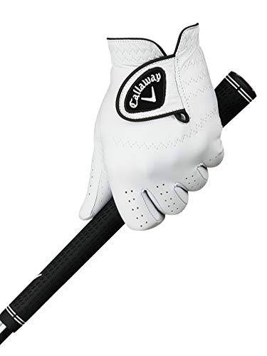 Callaway Golf Men’s Dawn Patrol 100% Premium Leather Golf Glove, Worn on Left Hand, Medium/Large