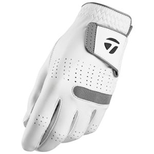 TaylorMade Tour Preferred Flex Glove (White, Left Hand, Large), White(Large, Worn on Left Hand)