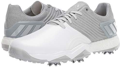 adidas Men’s Adipower 4ORGED Golf Shoe, Clear Onix/Matte Silver/FTWR White, 10.5 M US