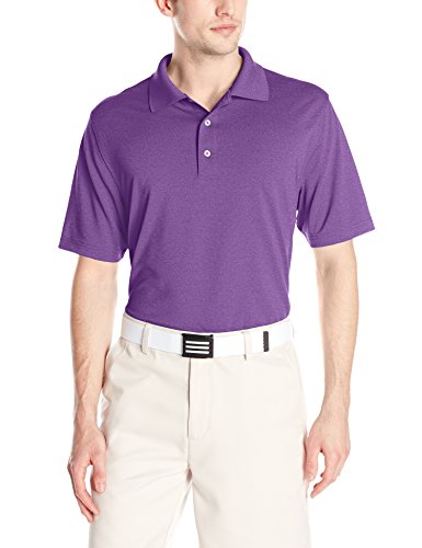 Amazon Essentials Men’s Regular-Fit Quick-Dry Golf Polo Shirt, Purple Heather, Large