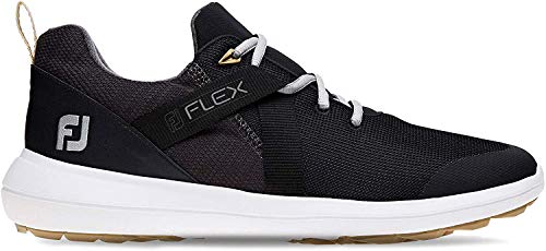 FootJoy Men’s Flex Golf Shoes Black 7 XW US