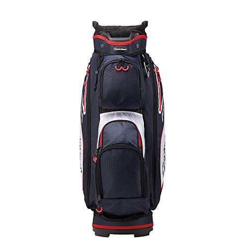 TaylorMade 2019 Golf Select Cart Bag, Navy/Red/White