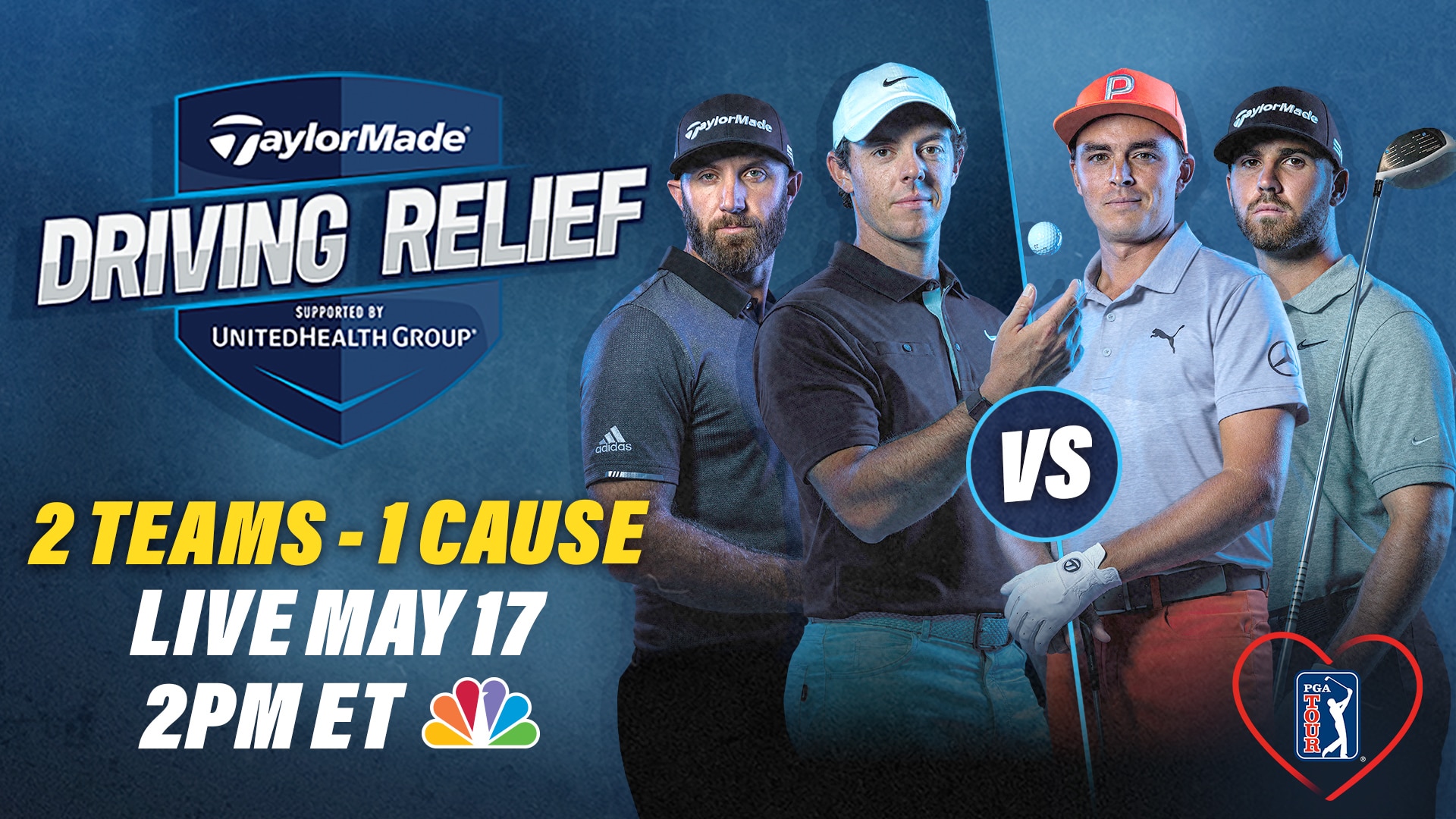 TaylorMade Driving Relief charity match may include pool noodle in cups