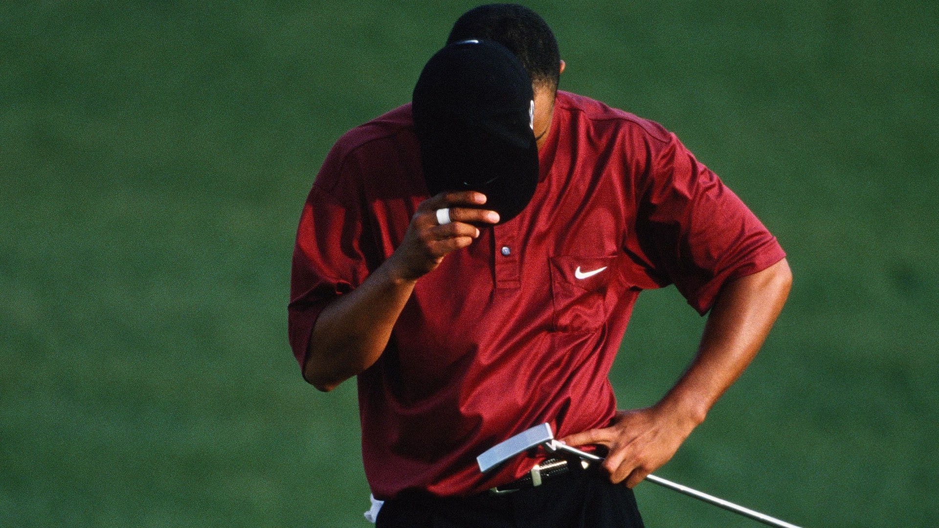 As Tiger Woods covered his face in victory, so too did so many others in defeat