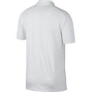 Nike Men’s Dry Victory Solid Polo Golf Shirt, White/Cool Grey, Large