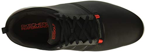 Skechers Men’s Torque Waterproof Golf Shoe, Black/red, 12 M US