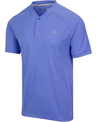 Three Sixty Six Collarless Golf Shirts for Men – Men’s Casual Dry Fit ...