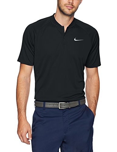 Nike Men’s Dry Momentum Team Polo Golf Shirt, Black/Cool Grey, Medium