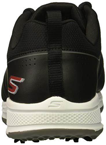 Skechers Men’s Torque Waterproof Golf Shoe, Black/red, 12 M US