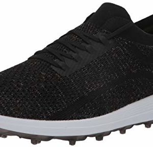 Skechers Women’s Max Golf Shoe, Black/Multi Knit, 6 M US