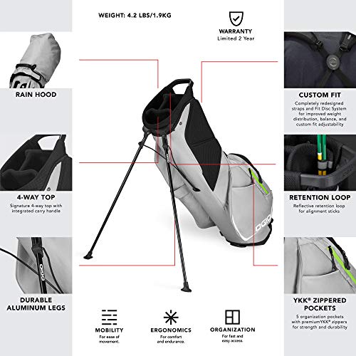 OGIO SHADOW Fuse 304 Golf Stand Bag, White