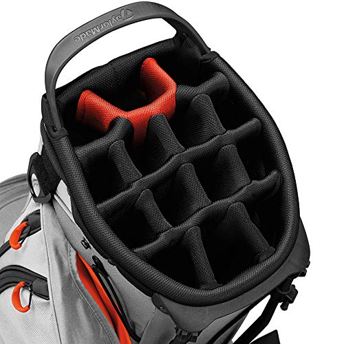 TaylorMade 2019 Flextech Crossover Stand Golf Bag, Silver/Blood Orange