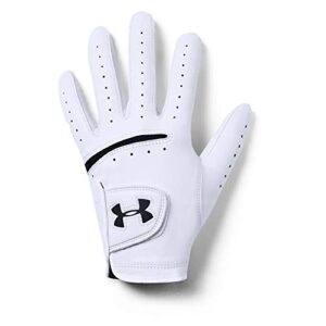 Under Armour Men’s Strikeskin Tour Golf Gloves , White (100)/Black , Left Hand X-Large