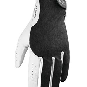 Callaway Golf Men’s X-Spann Compression Fit Premium Cabretta Leather Golf Glove, Worn on Left Hand, Medium/Large