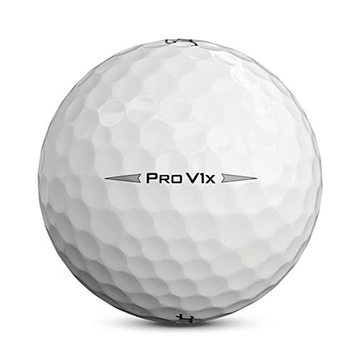 Titleist Pro V1x Golf Balls, White, Standard Play Numbers (1-4), One Dozen