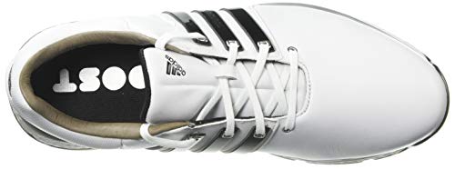 adidas Men’s TOUR360 XT Spikeless Golf Shoe, FTWR White/core Black/Silver Metallic, 10.5 M US