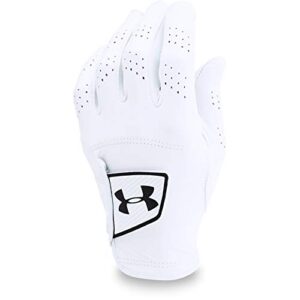 Under Armour Men’s Spieth Tour Golf Gloves , White (100)/Black , Left Hand Medium/Large