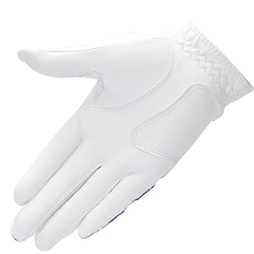 wosofe Golf Gloves for Women Soft Leather Accessories Breathable for Non Slip Gloves 1 Pair