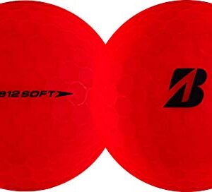 Bridgestone Golf e12 Soft Golf Balls, Matte Red (One Dozen)