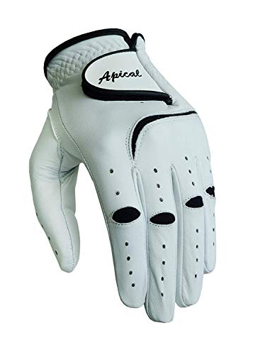 Apical 2018 Mens All Premium Soft Cabretta Leather Tour Fit Grip Left Hand Lh Cadet Size Golf Gloves Value 3 Pack Size from Small to XXL (X-Large, Left Handed)