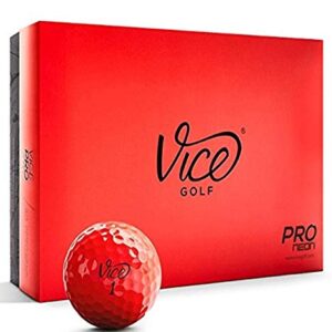 Vice Pro Golf Balls, Red (One Dozen)