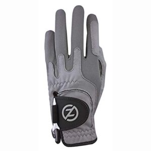 Zero Friction GL70009 Men’s Cabretta Elite Golf Gloves, Grey, One Size, Left Hand
