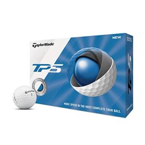 TaylorMade TP5 Golf Balls, White (One Dozen)