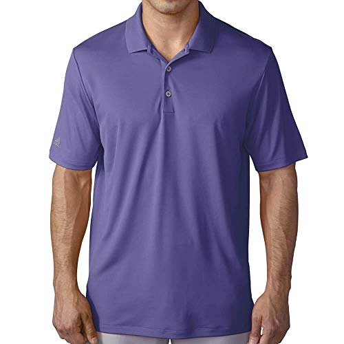 adidas Golf Men’s Golf Performance Polo Shirt, Purple, Large