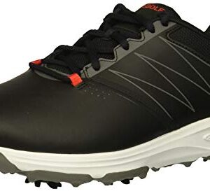 Skechers Men’s Torque Waterproof Golf Shoe, Black/red, 10.5 M US
