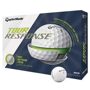 TaylorMade Tour Response Golf Ball, White, Dozen