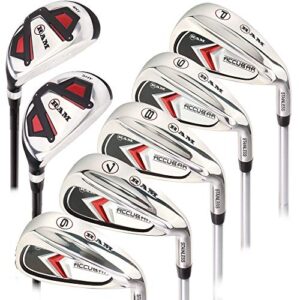 Ram Golf Accubar Mens Clubs Iron Set 6-7-8-9-PW with Hybrids 24° and 27° – Mens Right Hand