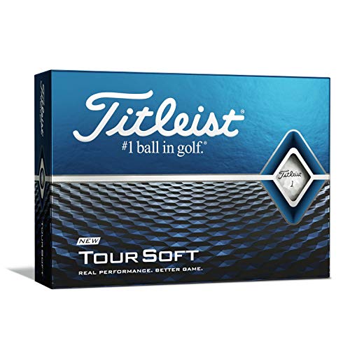 Titleist Tour Soft Golf Balls, White, (One Dozen)