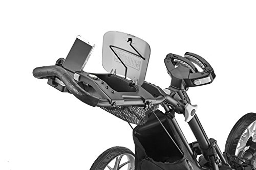 CaddyTek Caddycruiser One Version 8 – One-Click Folding 4 Wheel Golf Push Cart, Silver