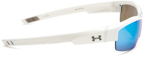 Under Armour Igniter Sunglasses Oval, Shiny White/Gray Blue Multiflection Lens, 60 mm