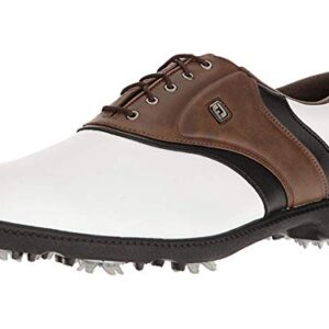 FootJoy Men’s Originals Golf Shoes White 10.5 M Brown, US