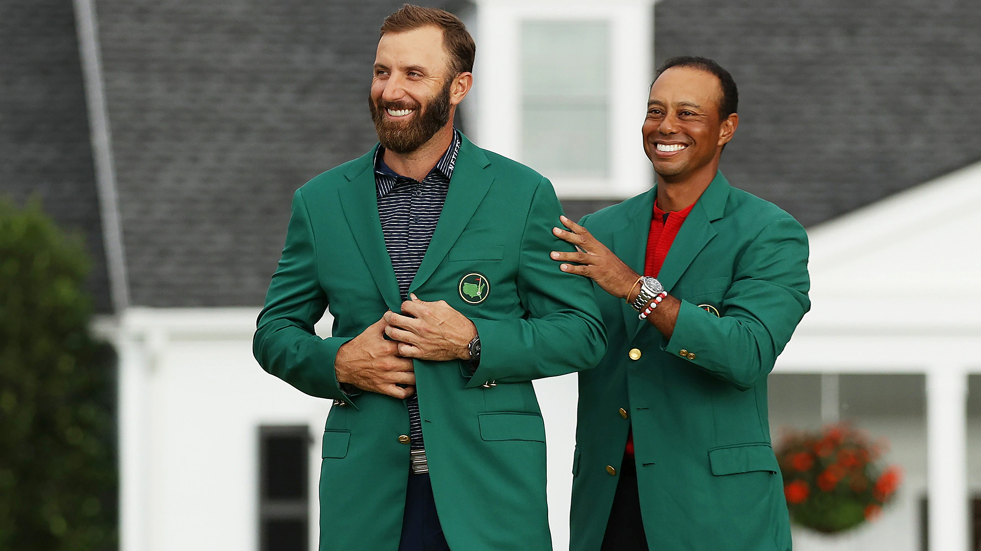 Tiger presentation cool, no patrons a bummer, but Dustin Johnson just happy to win 2020 Masters