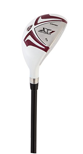 Aspire X1 Ladies Womens Complete Golf Club Set Includes Driver, Fairway, Hybrid, 6-PW Irons, Putter, Stand Bag, 3 H/C’s Purple – Regular or Petite Size! (Petite Size -1″, Right Handed)